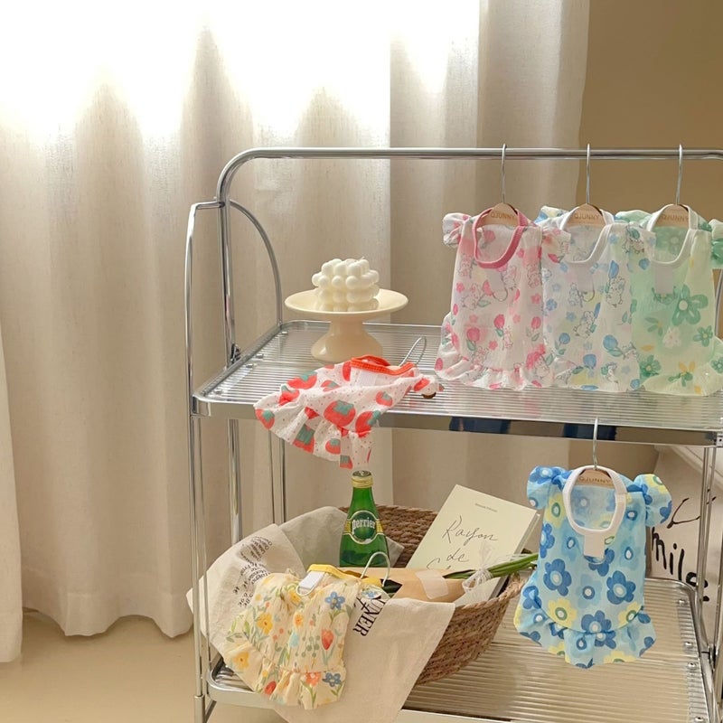 Dog Summer Breathable Dress Big Dog Clothes Cat Teddy Koki Golden Hair Small Medium And Large Dog Skirt - Image 2